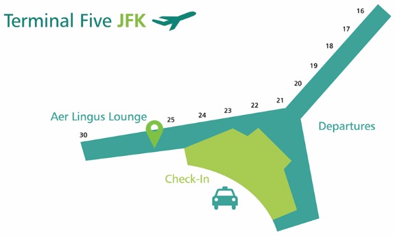 Aer Lingus New York JFK location map